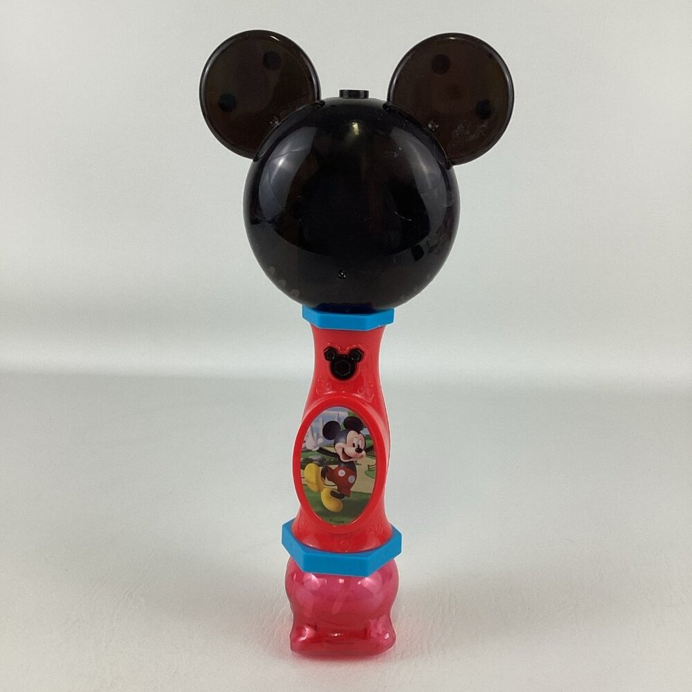 Disney Mickey Mouse Lights Sounds Magical Bubble Wand Musical Toy Easy Grip - Picture 1 of 6